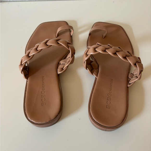 BCBGeneration Letti Sandal Toe Ring Tan 7 - Picture 4 of 5